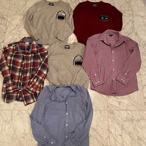 Boys Sweater and Long Sleeve Bundle of 6 EUC